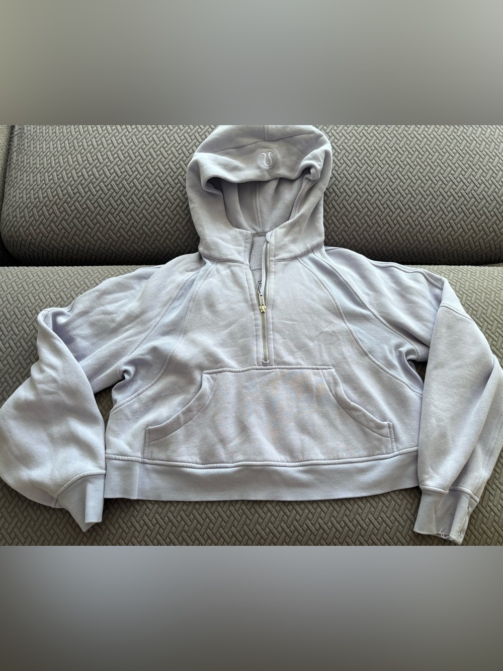 Lululemon Light Purple Half-Zip Hoodie